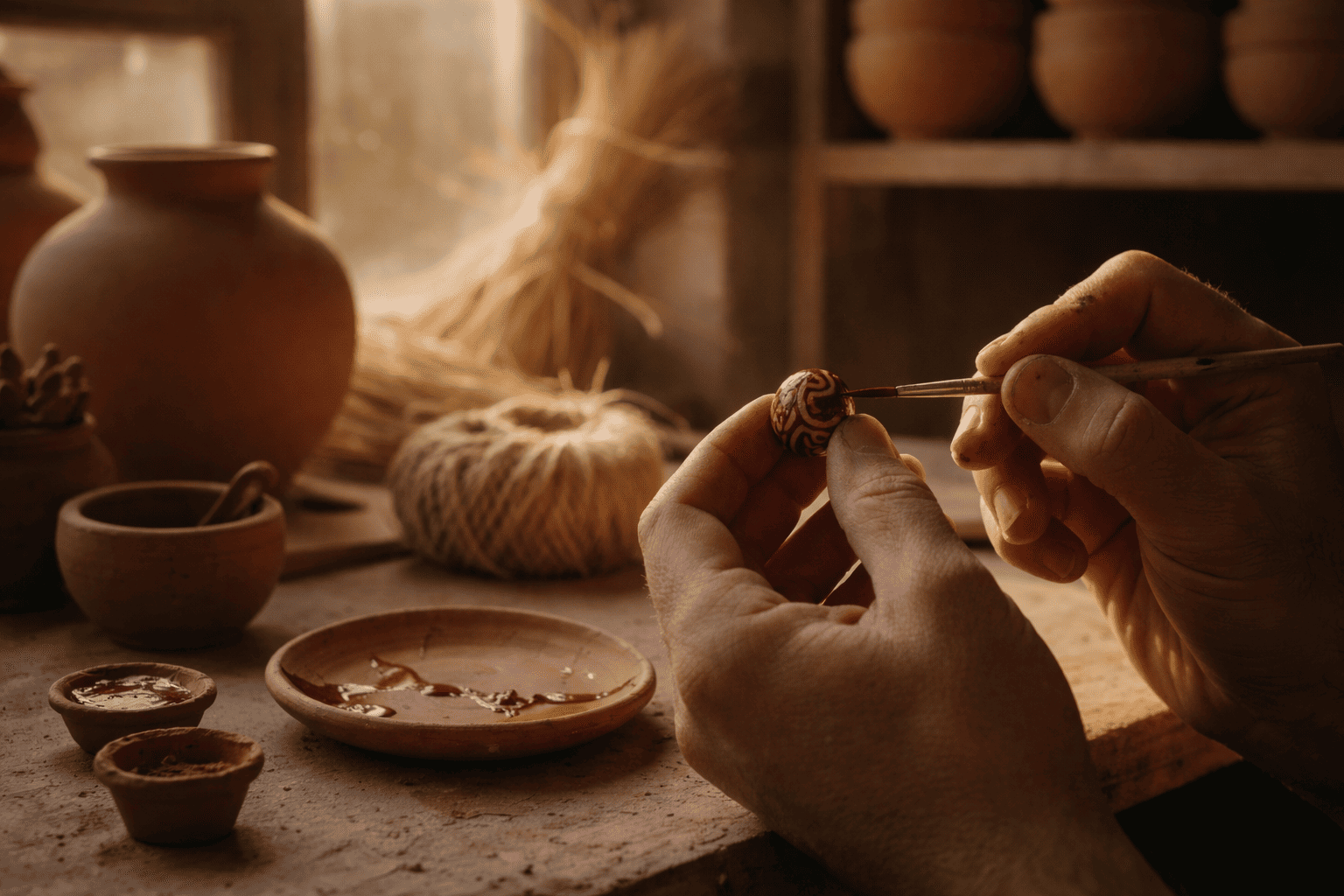 Seraphaire antique gold coating terracotta jewellery