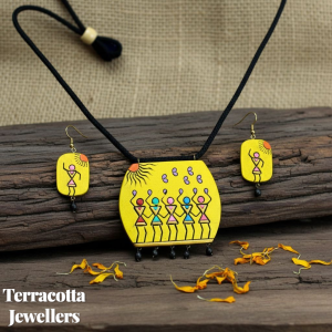 yellow terracotta jewellery online